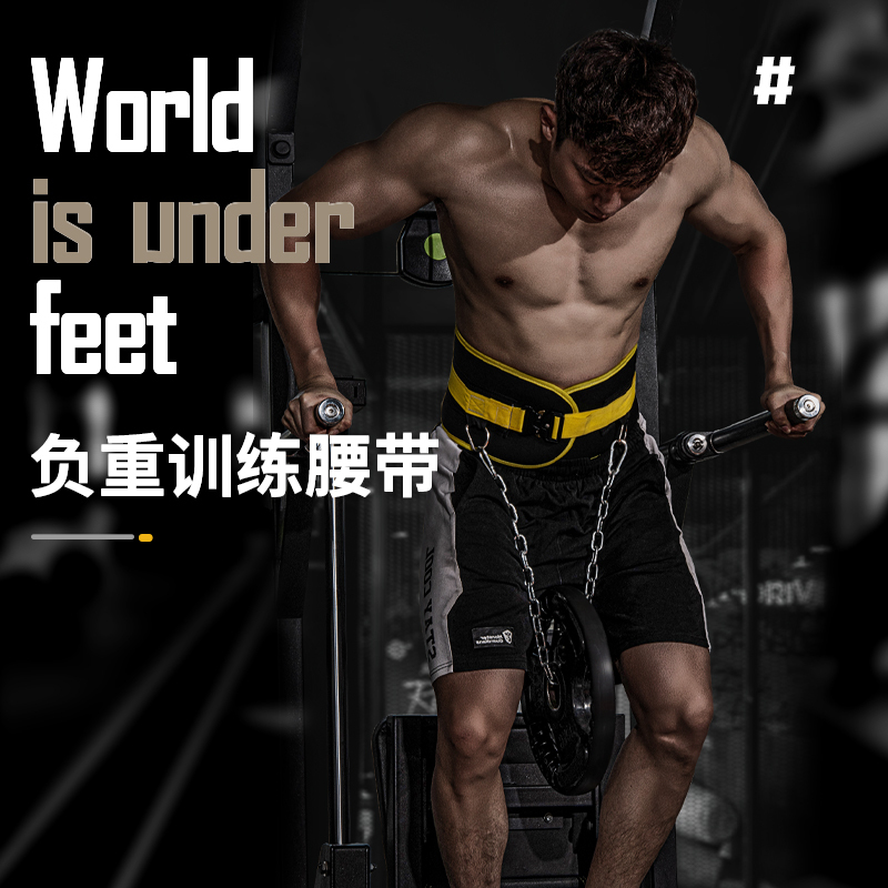 Doniuz Douniushi Pull-Up Weight Belt Squat Thickened Iron Chain Waist Strength Training Waist Protector