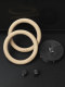 Doniuz Birch Wood Pull-Up Rings for Children and Adults, Home Fitness Wooden Pull-Up Bar