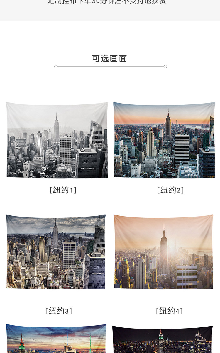 Гобелен 3D Нью-Йорке вечером на севере Европы ИНС висит ткань фоне стены стиле холст гобелен диван полотенце скатерть City Ins