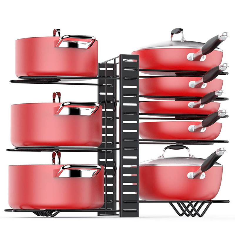 Iron art adjustable pitch cover shelf Kitchen Table Kitchen Table Noodles Overall Cupboard Chopping Board cutting board boiler Baking Pan Containing shelf
