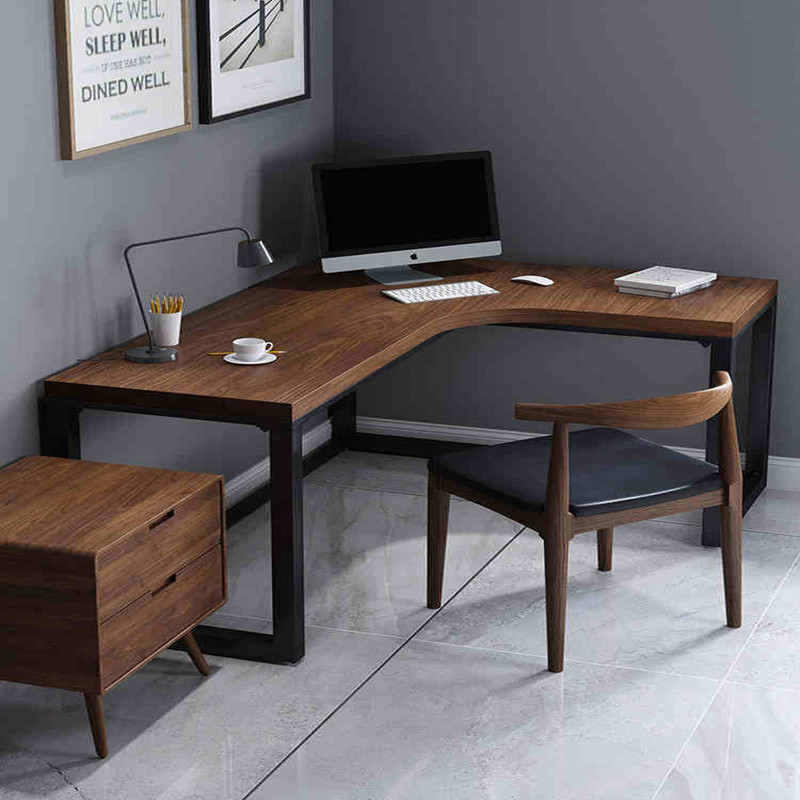 Nordic Hot-Selling Corner Desk, Simple Student Writing Desk, Home Study Room Solid Wood Computer Desk, Wall-Mounted Office Desk