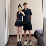 Юбка для влюбленных, летняя парная одежда, рубашка, приталенный корсет, платье с рукавами без рукавов, французский стиль, изысканный стиль