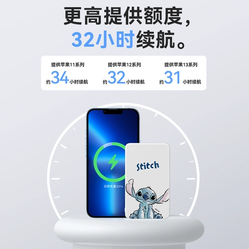 Дисней, apple, магнитный совместимый iPhone 13 с зарядкой, ультратонкий маленький портативный мобильный телефон, блок питания, батарея, iphone