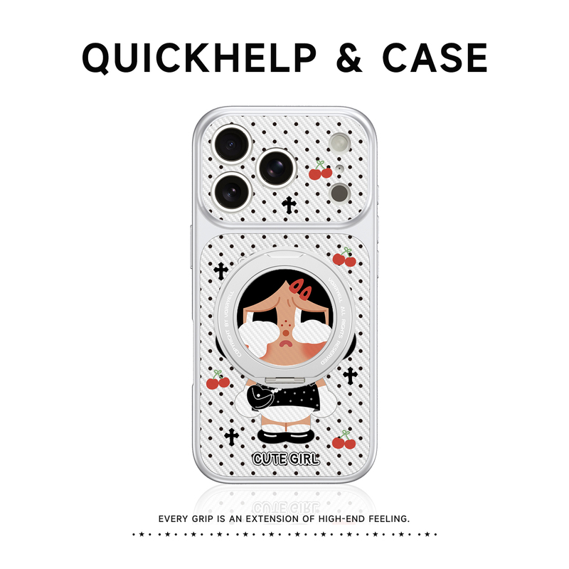 Polka Dot Crying Baby Phone Case Suitable for Apple 18 Pro Max, iPhone 17 Pro New Model, 16 Kevlar Shell, 15 Pm Magnetic Stand, 14 Anti-Drop Protective Case, 13 Full Lens Coverage, Air High-End Feel Polka Dot Crying Baby Phone Case Suitable for Apple 18 Pro Max, iPhone 17 Pro New Model, 16 Kevlar Shell, 15 Pm Magnetic Stand, 14 Anti-Drop Protective Case, 13 Full Lens Coverage, Air High-End Feel