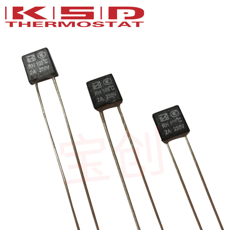 (100PCS) 温度保险丝 RH2A 92度/105度/115度/125度 RH熔断器