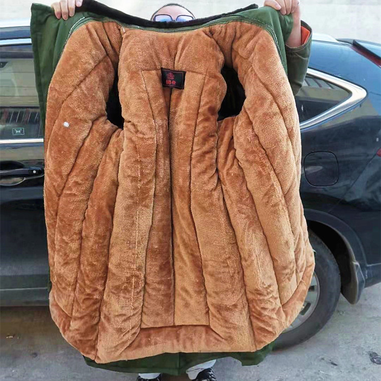 Lao Pau coat cotton coat security great coat windproof anti-chill thickened lengthened warm freeze room special