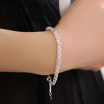 Dai Jia Craftsman silver bracelet Korean fashion S999 sterling silver bracelet womens foot Silver Phoenix tail bracelet creative silver jewelry