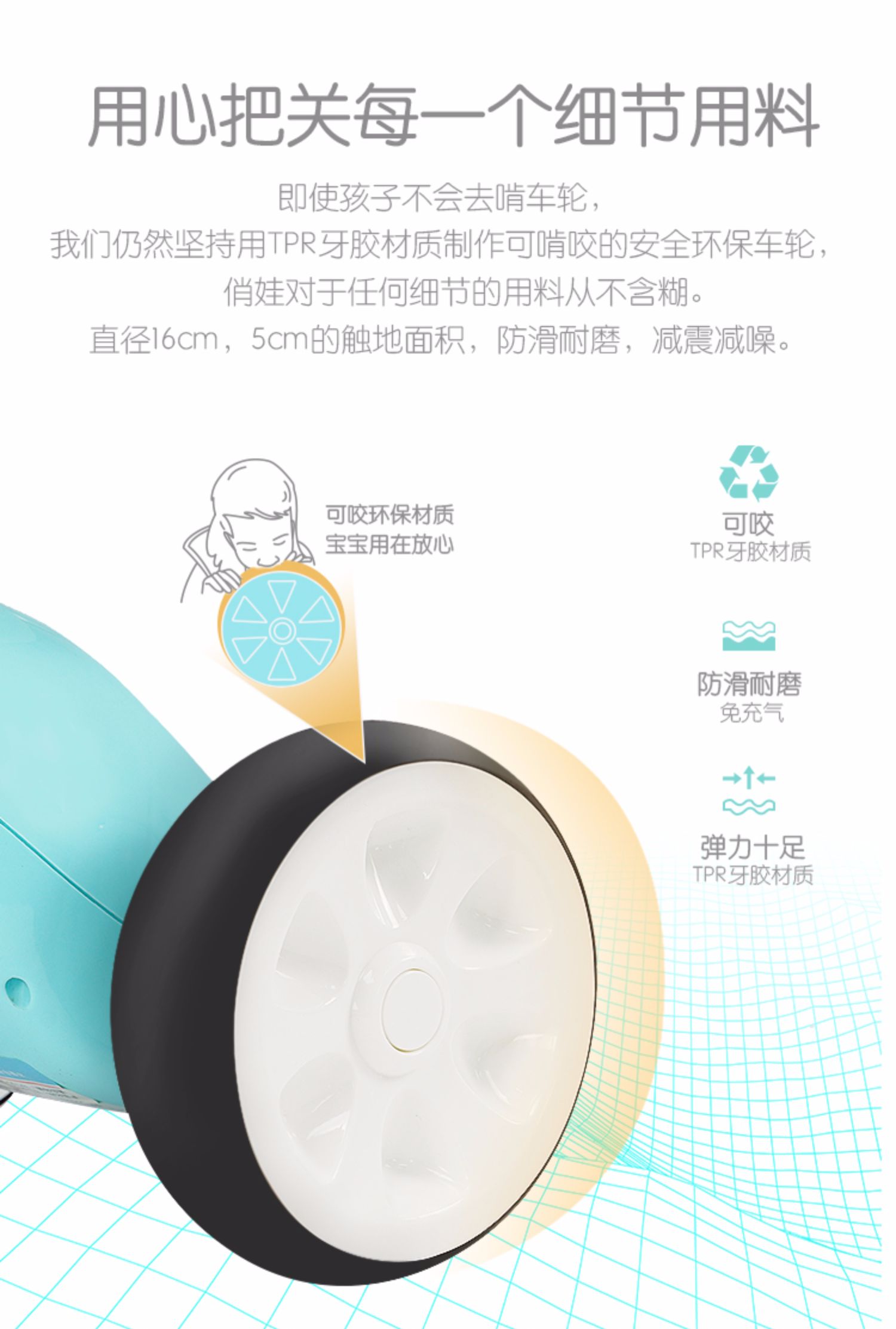 Xe đạp ba bánh cho trẻ em 1-3-5 tuổi em bé nhỏ xe đạp bé trai và bé gái cân bằng xe nhẹ em bé 1 - Smart Scooter xe cân bằng 1 bánh