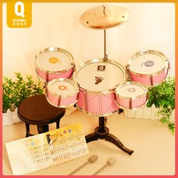 Qiaowa baby children's shelves drum beginner scholar jazz boy gift 3-6 years old 1 music toy percussion instrument