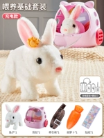 Обновление? Ходьба позвонит немного белого кролика [Pet Backpack+Feed Set] Зарядка версия