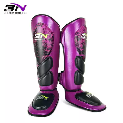 BN super fiber professional sanda leggings, boxing protective gear, Taekwondo calf protection, one-piece shin guard, even instep free boxing