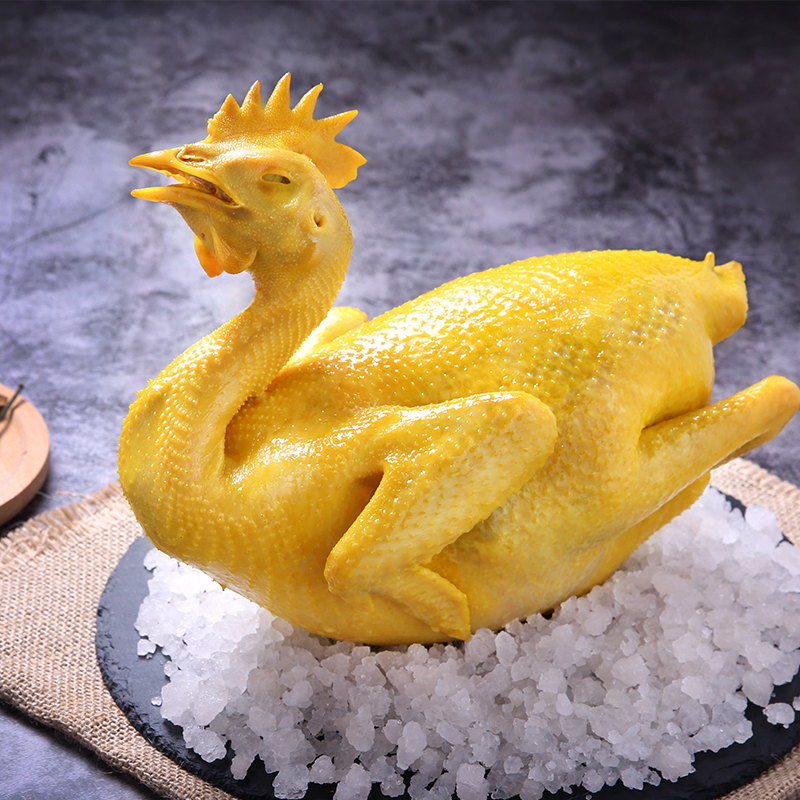 广东盐焗鸡整只特产即食熟食盐水鸡五指毛桃梅州脆皮老鸡：正宗美味，一口难忘！