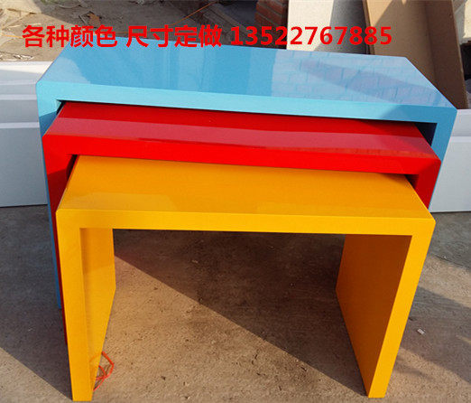 Витрина 促销特卖高档烤漆高光流水台，鞋子包包衣服展示台，展示架