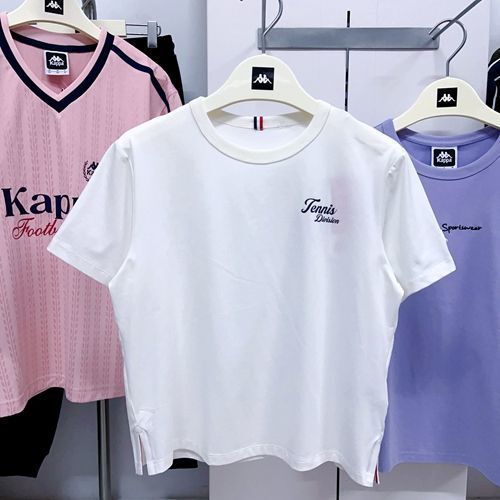 Kappa Women's T-Shirt Back-To-Back Casual Short-Sleeved Sports Shirt Summer New Half-Sleeve K0F42Td30