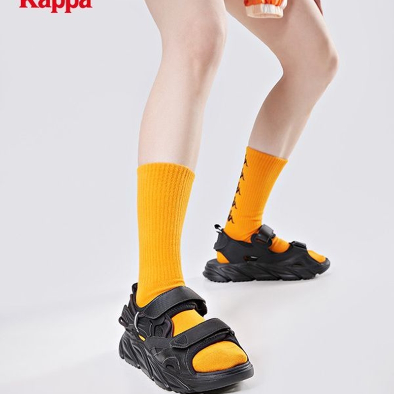 Kappa Thick-Soled New Women's Summer Velcro Sandals Outdoor Beach Slippers with a Soft Feel K0D45Ll17