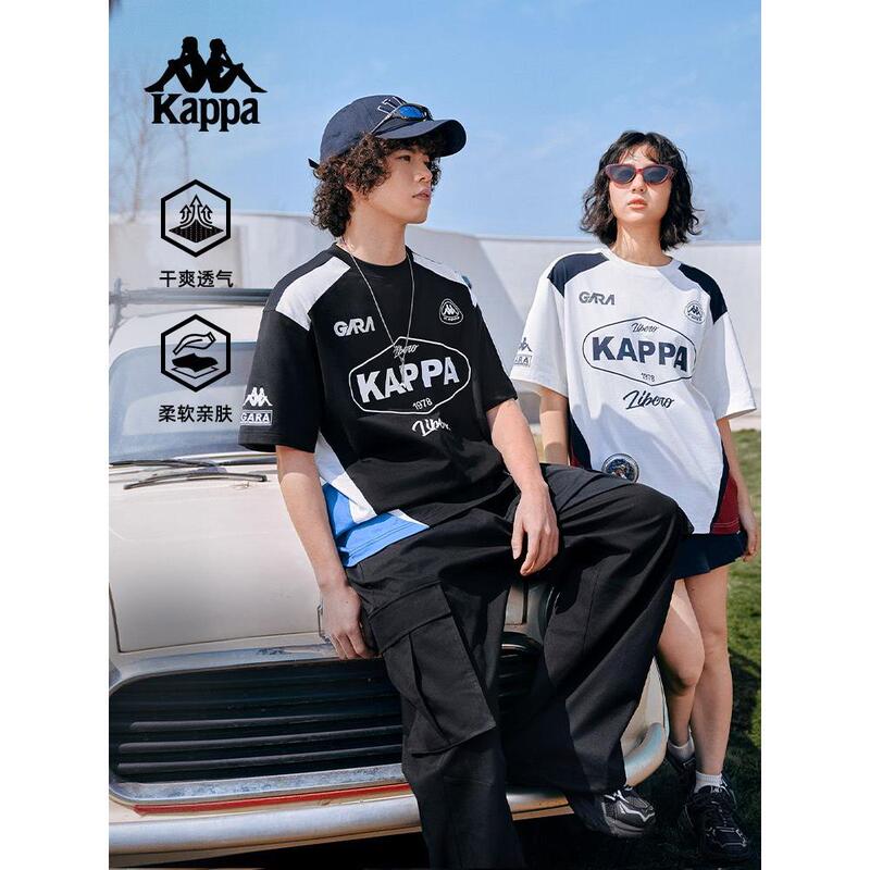 Kappa Back-To-Back Sports T-Shirt for Men, Summer New Style, Pure Cotton Short-Sleeved American Style K0Fw2Td90D