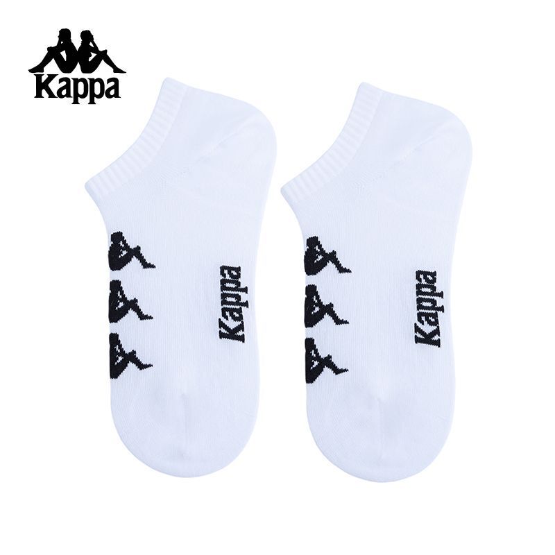 Kappa Back-To-Back Short Socks for Men and Women, Summer Breathable and Comfortable Short Socks, Boat Socks, Trendy K0Fx8Wc09