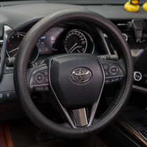 Leather steering wheel cover for Prado overbearing crown Previa Senna Elfa dazzle enjoy