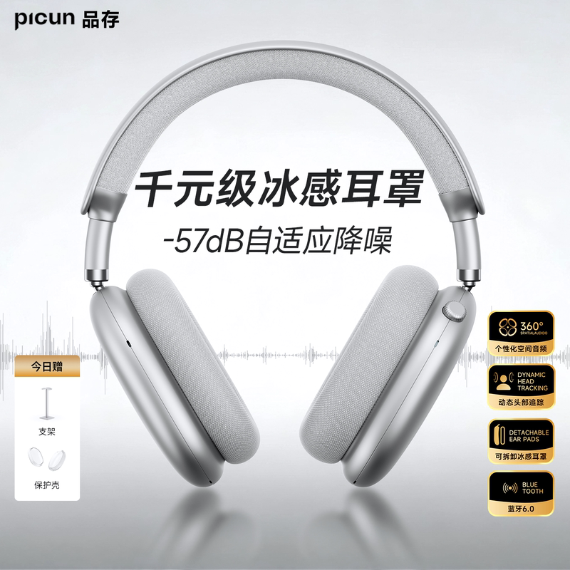 Pincon F8Pro Over-Ear Headphones Ai Noise Reduction Bluetooth Wireless Gaming Wired Headset Compatible with Apple Max
