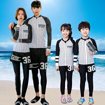 Home Parenting Suit Swimsuit Adult Child Snorkeling Jellyfish Long Sleeve Split Sun Speed Dry Diving Suit