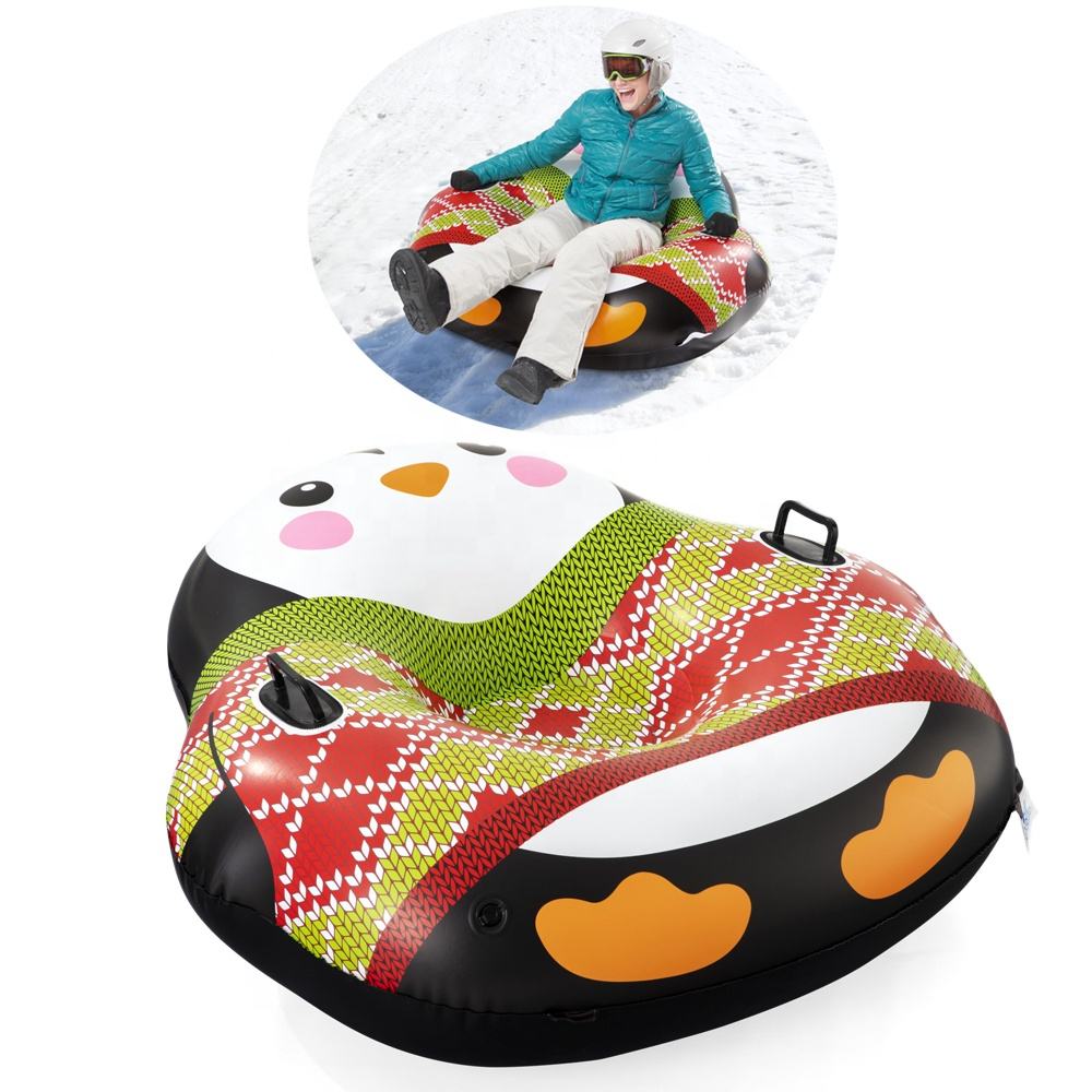 bestway adult children penguin inflatable ski circle sled gasket lap thickened
