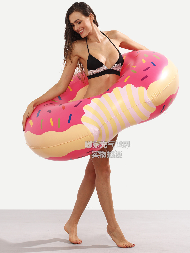 Inflatable Dâu Tây Bánh Rán Trẻ Em Nách Dành Cho Người Lớn Bơi Nhẫn Bong Bóng Ghế Nước Lớn Phao Cứu Sinh Dày phao cổ cho bé sơ sinh
