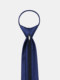 Tie men's formal zipper style lazy knot-free high-end men's business suit hand-tied blue wedding groom male
