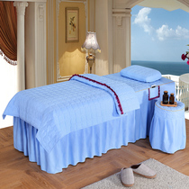 Beauty bedspread four-piece thickened bedspread thickened can be sized beauty bedspread square head single-piece bed skirt