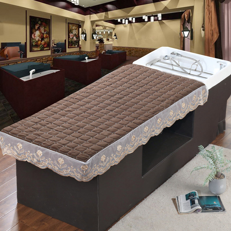 Head washing bed Ogasawara Sofa Bed Cover Clip Cotton Thickened Barber Shop Special Head Therapy Flex Thai Style Massage Bed Wrap Lace