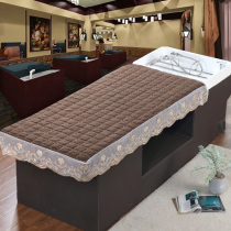 Shampoo bed hair-raising bed cover quilted thickening barber shop special head treatment elastic band Thai massage bed bag lace