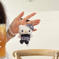 Черный короткий леопардовый принт kt