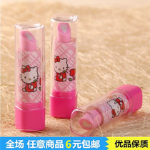 Full 8 lipstick eraser cute KT cat Minnie school supplies student Hello Kitty rubber