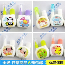  3 coated modified liquid correction liquid pen brush Dual-purpose Quick Dry Type Lovely Students Use Office