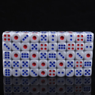 Porcelain Dice Digital Gravate Large rounded corner drinking bar KTV entertainment supplies Sieva Mahjong dice granules