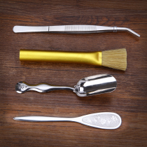 Kung Fu tea stainless steel tea clip tea spoon tea set tea accessories tea shovel Tea Needle tea brush accessories Puer tea knife tea brush