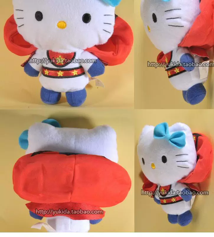 Thực phẩm HK McDonald đích thực HelloKitty Superman Hello Kitty vải sang trọng đồ chơi búp bê