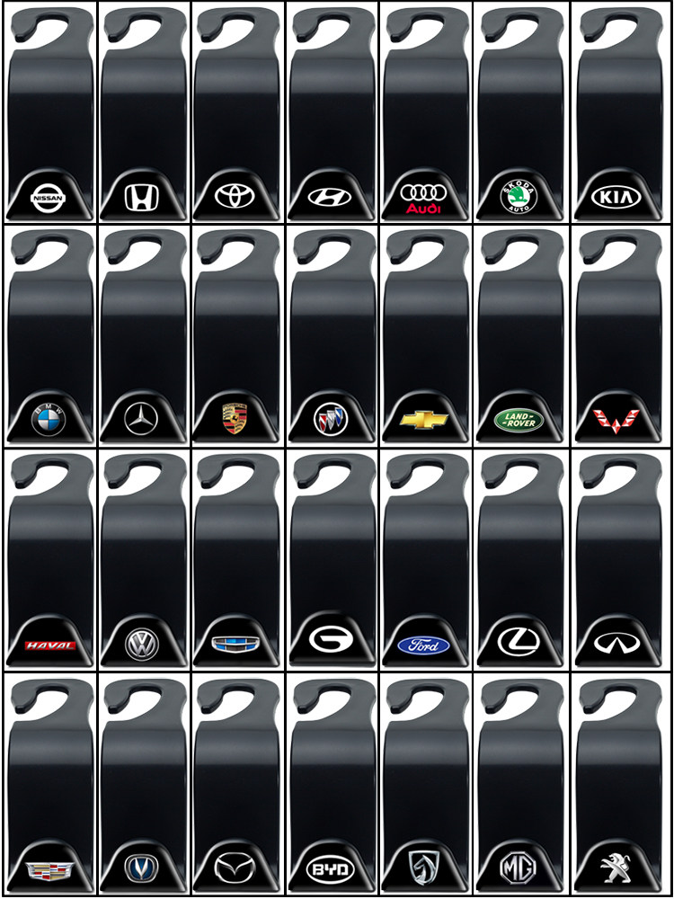 Car hook Car seat back multi-function invisible rear seat headrest Creative small hook car supplies