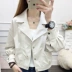 Phụ nữ quần áo mùa thu 2021 áo khoác mới của phụ nữ mùa xuân và mùa thu tất cả các trận đấu áo khoác da phụ nữ áo khoác ngắn mùa thu giản dị áo khoác ngắn - Áo khoác ngắn