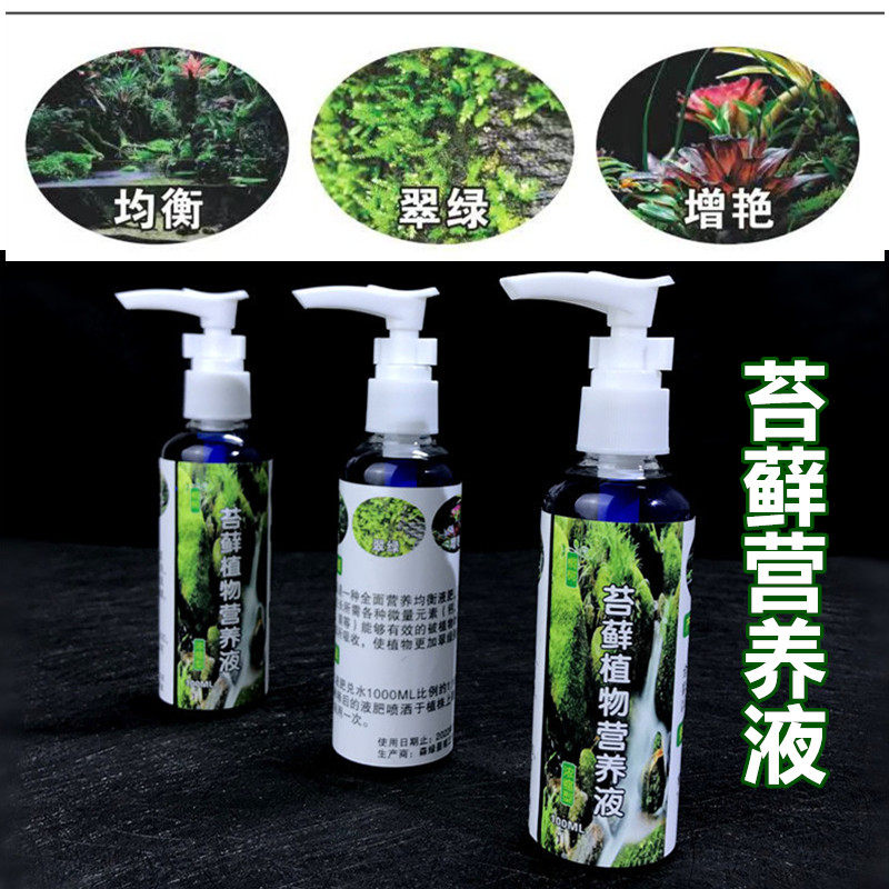 Moss nutrient solution plant nutrient solution fertilizer rainforest cylinder plant micro-landscape potted plantlet plant growth fertilizer