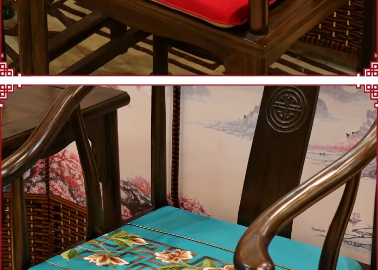 Trung Quốc phong cách Redwood sofa đệm Trung Quốc cổ điển ghế tròn Taishi ghế chính thức mũ ghế đệm hộ gia đình chống trượt mua thảm lót ghế sofa