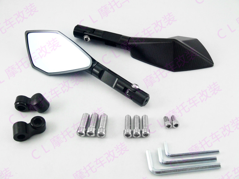 Huanglong 600/300 Lan Baolong BWS Benelli Spring Breeze Sửa đổi Gương chiếu hậu CNC / Gương - Xe máy lại gương gương xe máy giá rẻ hà nội