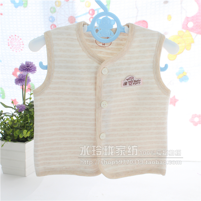 Bé vest vest mùa xuân và mùa hè bông dày sơ sinh vest con bé ấm áo vest quần áo