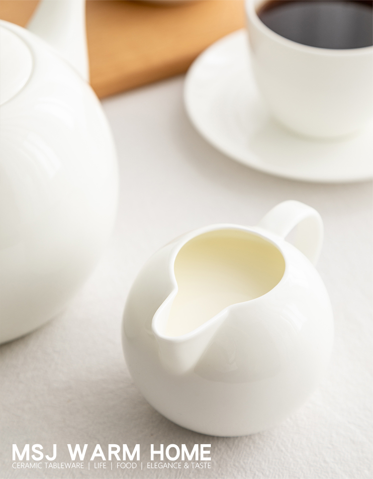 Xương Trung Quốc Tiếng Anh bình sữa gốm sứ bình sữa cà phê cộng với cốc sữa mini bình sữa nhà nhà kiểu dáng ly ong máy xay cà phê cầm tay