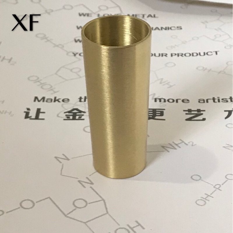 Walnut solid wood cabinet brass foot cover brushed frosted conical Chinese dining table and chair furniture copper foot cover 7cm