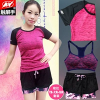 Комплект, футболка, шорты, бюстгалтер