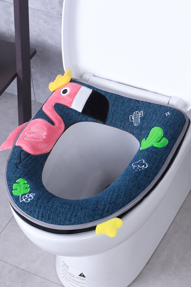 Household cute toilet pad Toilet seat cushion four seasons universal toilet seat toilet seat cushion circle summer toilet cover