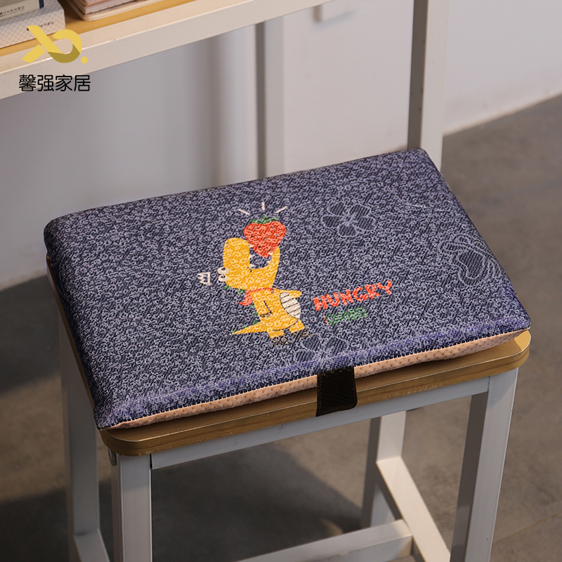 Summer Ice Silk Student Cushion Chair Pad Memory Foam Sedentary Breathable Cool Pad? Chair Pad Chair Stool Fart Pad