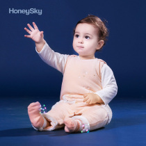 Hani sky men and women baby straps pants autumn and winter cotton trousers baby jumpsuit