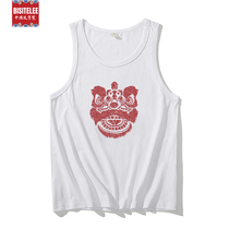 Vest Men Boomer Signs Outside Wearing Summer Chubby Loose Big Code Mens Clothing Plus Fat Increase Mens Sports Sleeveless T-shirt