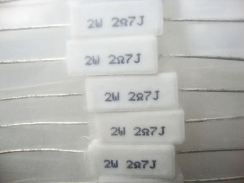 Brand new 10W Cement resistance 2 7 Ohm 2 7R 2R7 Error 5% power amplifier accessories